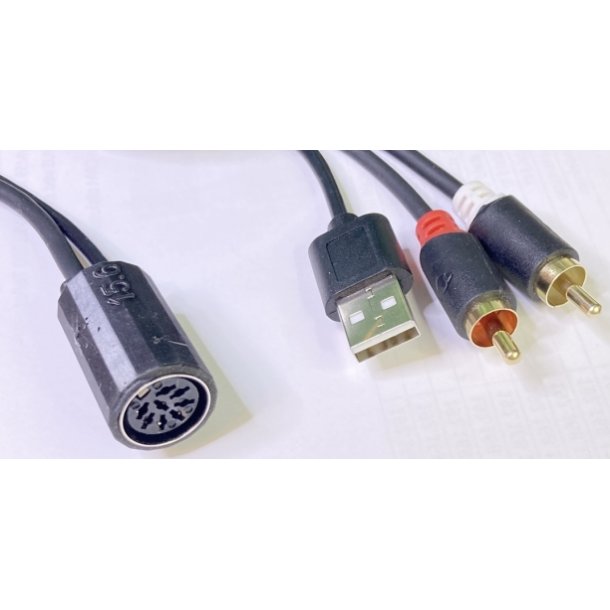 Ledning RCA to Powerlink m. USB trig