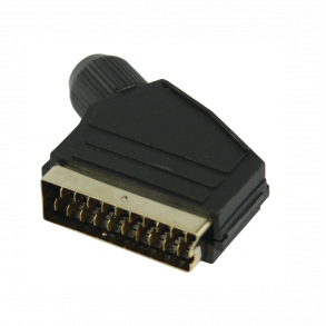 Scart han til loddemontering